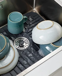 Joseph Joseph Sinkshield Large Sink Protecting Mat With Draining Plug