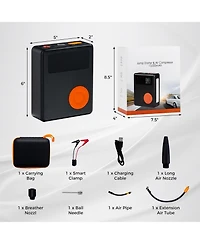 Sugift Jump Starter with Air Compressor 2000A 12V Car Battery with 150PSI Digital Tire Inflator