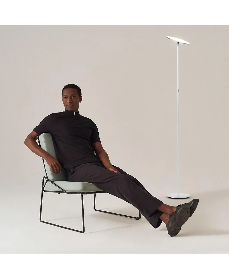 Sky 63" Super Bright Led Torchiere Modern Floor Lamp with Adjustable Head