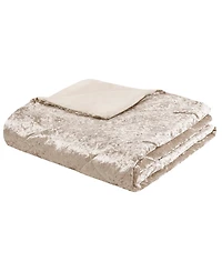 Intelligent Design Felicia Velvet 4-Piece Duvet Cover Set, Full/Queen