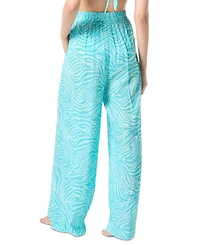 Vince Camuto Women's Pleated Printed Cover-Up Pants