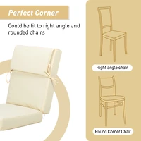 Aoodor Outdoor Chair Cushion 20.5x20.5x4.33 inches Patio Furniture Seat Cushion