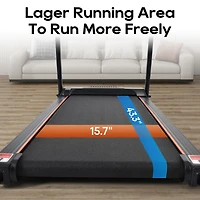 Streamdale Folding Treadmill with Pulse Sensor, 2.5 Hp, 300LBS Capacity