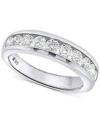 Forever Grown Diamonds Lab Diamond Channel-Set Band (1 ct. t.w.) Sterling Silver or 14k Gold-Plated