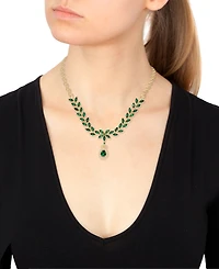 Effy Emerald (11-3/4 ct. t.w.) and Diamond (2-3/4 ct. t.w.) Pendant Necklace in 14k Gold, Created for Macy's