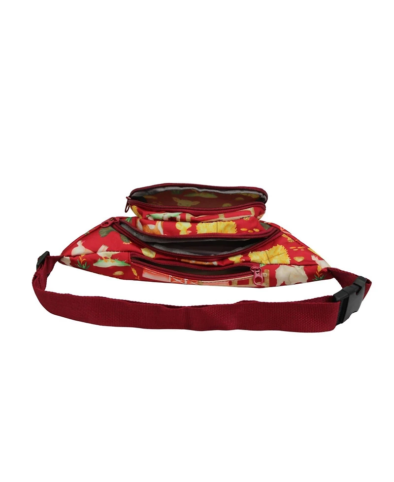 World Traveler Farm Animals 14-Inch Fanny Pack Adjustable Crossbody Waist Pack
