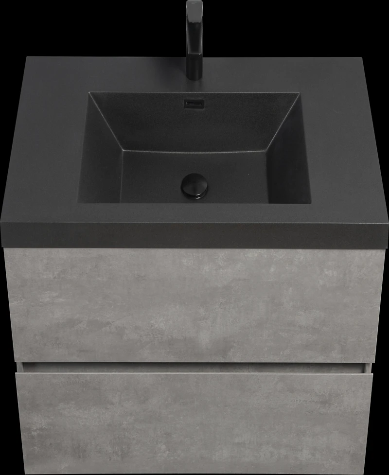 Streamdale 36" Wall-Mounted Vanity with Quartz Top