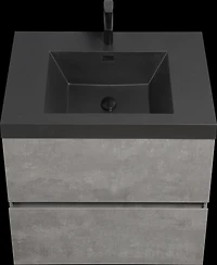 Streamdale 36" Wall-Mounted Vanity with Quartz Top