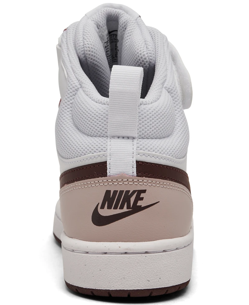 Nike Big Girls Court Borough Mid 2 Casual Sneakers from Finish Line