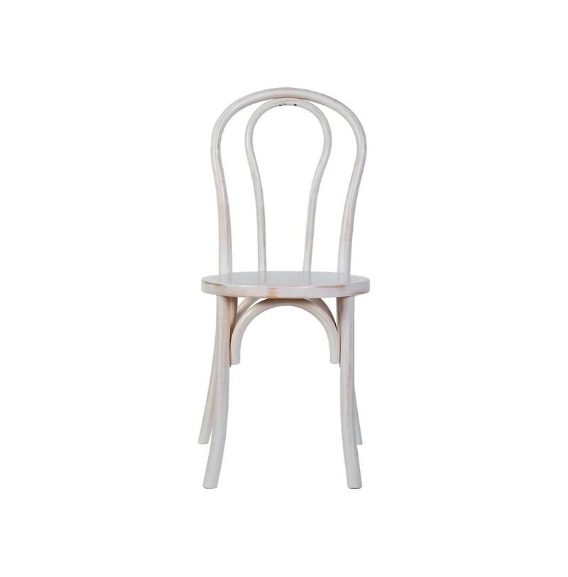 Merrick Lane Lowry Thonet Style Solid Wood Dining Chair With Stackable Design And Elegant Finish