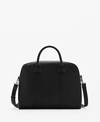 Mango Men's Leather-Effect Briefcase