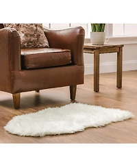 Chanasya Premium Super Soft Faux LongFur Suede Sheepskin for Sofa Couch Stool Vanity Chair Cover Luxurious Fluffy Rug Dusty Pink Solid Shaggy Area
