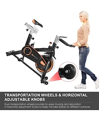 Exercise Bike Cycle Trainer Indoor Workout Cardio Fitness Bicycle Stationary