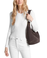 Michael Kors Women's Sonny Suede Medium Hobo Shoulder Bag