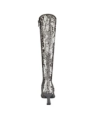 Impo Women's Nyree Memory Foam Stretch Sequin Boots