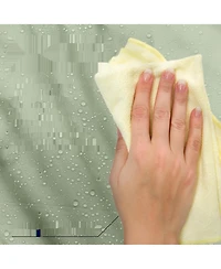 72" W x H Heavy Duty Fabric Shower Curtain Washable