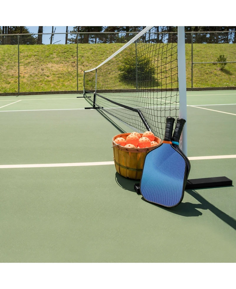 Skonyon 22 Feet Portable Pickleball Net Set System with Carry Bag for Indoor Outdoor Game
