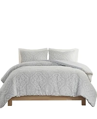 Madison Park Everly Woven Medallion 3-Pc. Duvet Cover Set, Full/Queen