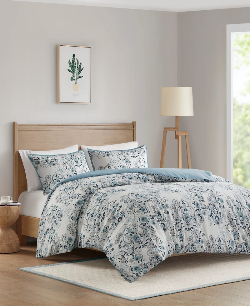 Madison Park Brielle 3-Pc. Duvet Cover Set
