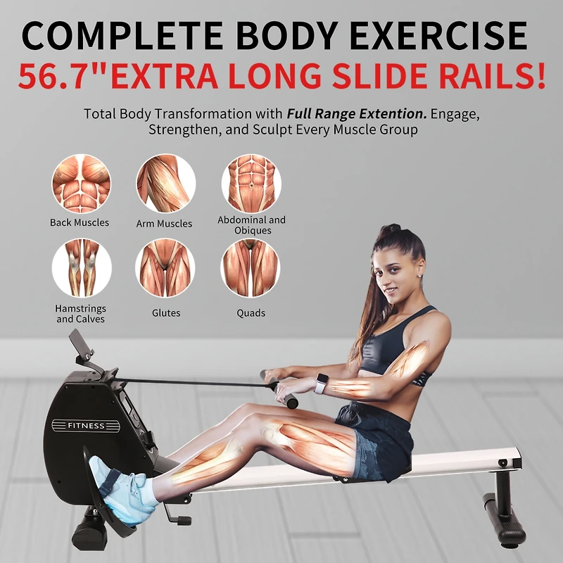 Streamdale Foldable Home Rowing Machine (264 lbs)