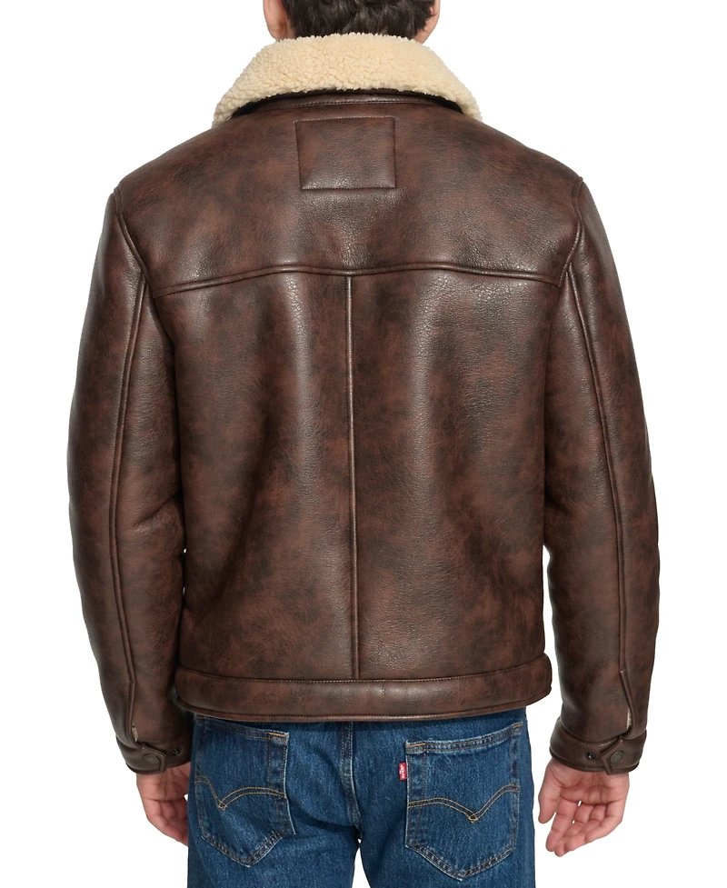 Levi's Men's Faux-Shearling Full-Zip Trucker Jacket