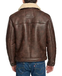 Levi's Men's Faux-Shearling Full-Zip Trucker Jacket