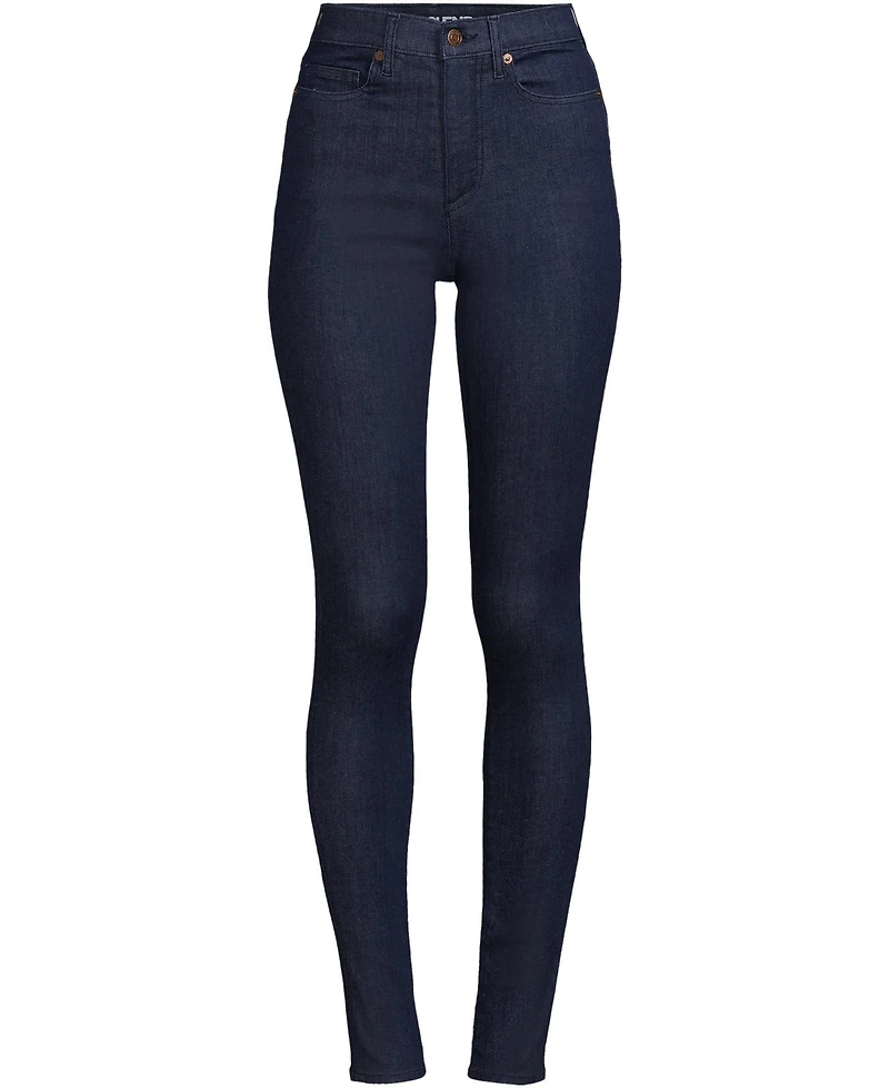 Lands' End Petite High Rise Stretch Denim Skinny Jeans