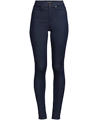 Lands' End Petite High Rise Stretch Denim Skinny Jeans