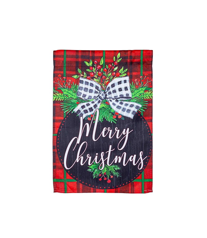 Evergreen Garden Flag Farmhouse Ornament Suede Double Sided Indoor Outdoor Decor 18" x 12.5"