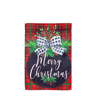 Evergreen Garden Flag Farmhouse Ornament Suede Double Sided Indoor Outdoor Decor 18" x 12.5"