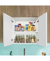 Sorbus Pantry Spice organizer Set, 3-Tier Seasoning Organizer for Cabinet (2 Pack) and Lazy Susan Spice Rack Turntable 9-Inch, Spice Organization for