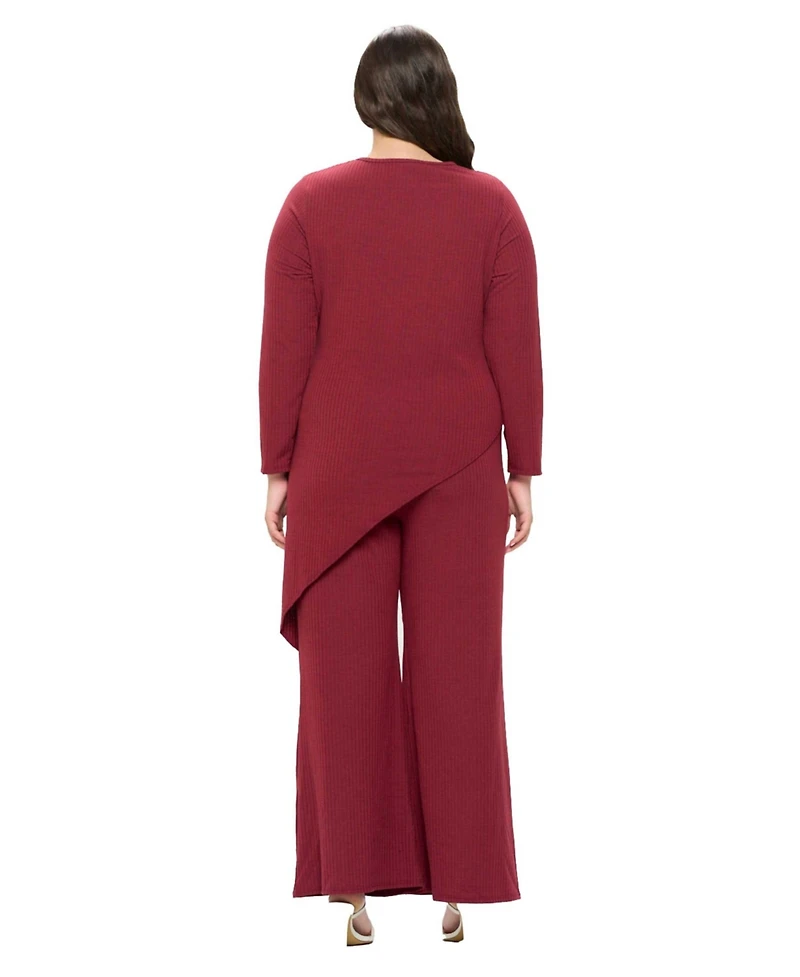 L I V D Plus Gianna Asymmetrical Rib Set