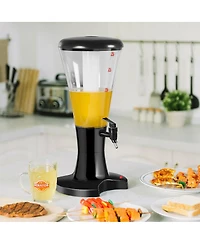 Givimo Set of 2 3L Draft Beer Tower Dispenser with Led Lights