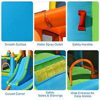 Bountech Inflatable Water Slide Kids Bounce House Splash Water Pool w/ Blower