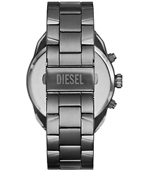 Diesel Men's Spiked Quartz Chronograph Gunmetal Stainless Steel 49mm