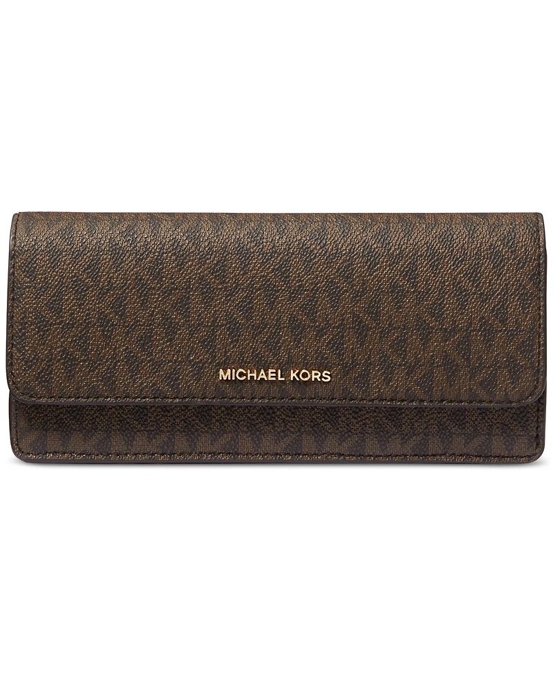 Michael Michael Kors Jet Set Logo Large Flat Wallet