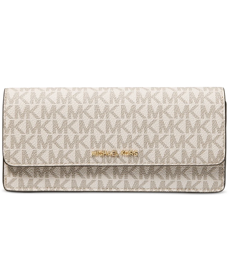 Michael Michael Kors Jet Set Logo Large Flat Wallet