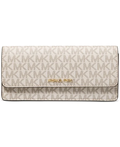 Michael Michael Kors Jet Set Logo Large Flat Wallet