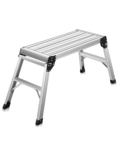 Skonyon Heavy Duty Portable Bench Aluminum Folding Step Ladder