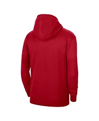 Nike Men's and Women's Red Washington Wizards 2023/24 Performance Spotlight On-Court Practice Pullover Hoodie