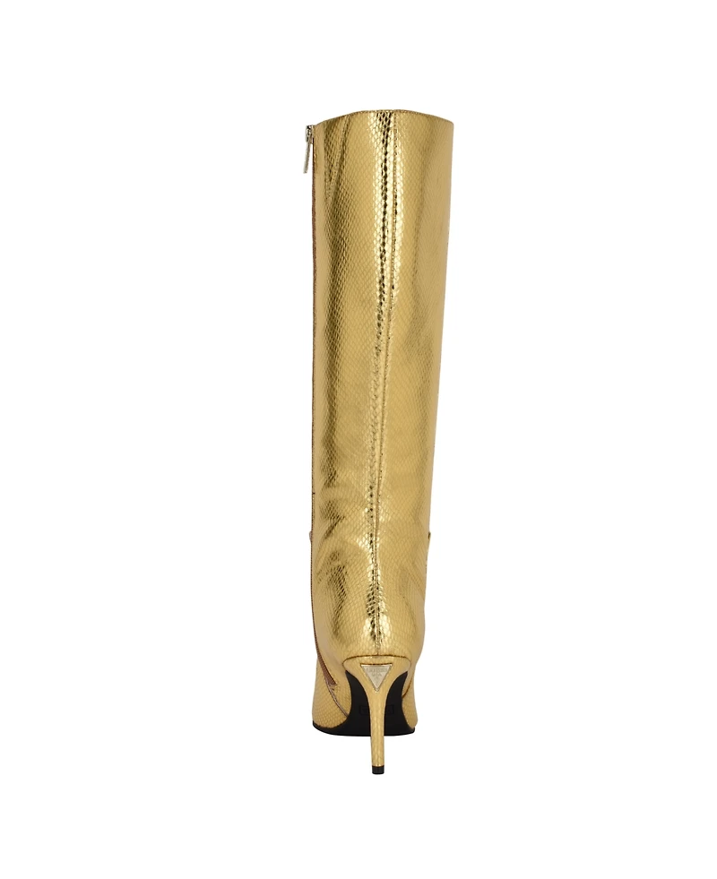 Guess Women's Richee Tall Shafted Pointy Toe Knee High Dress Boots