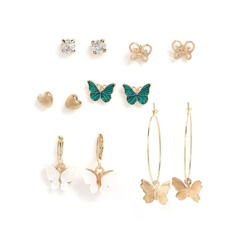 Sohi Women's Pack Of Multi-Layer Earrings