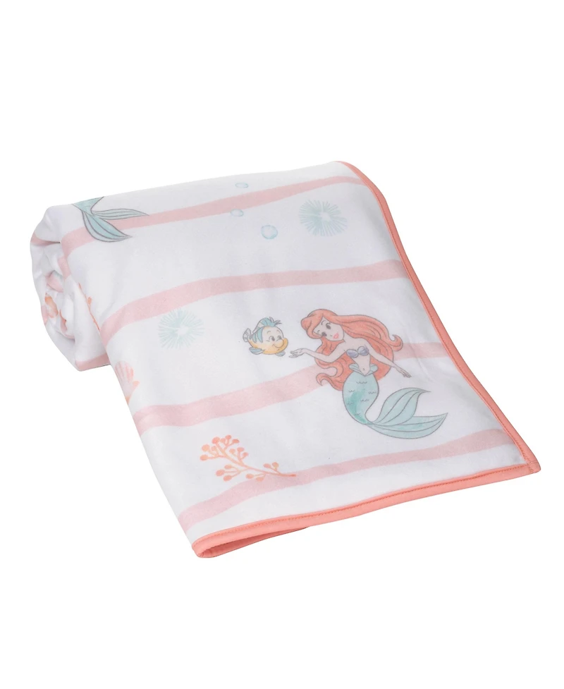 Bedtime Originals Disney Baby The Little Mermaid White Baby Blanket - Ariel
