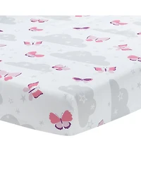 Bedtime Originals Butterfly Kisses Pink/Purple 3-Piece Baby Crib Bedding Set