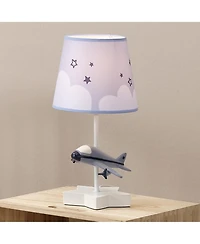 Bedtime Originals Little Aviator Hand-Painted Airplane Lamp with Shade & Bulb