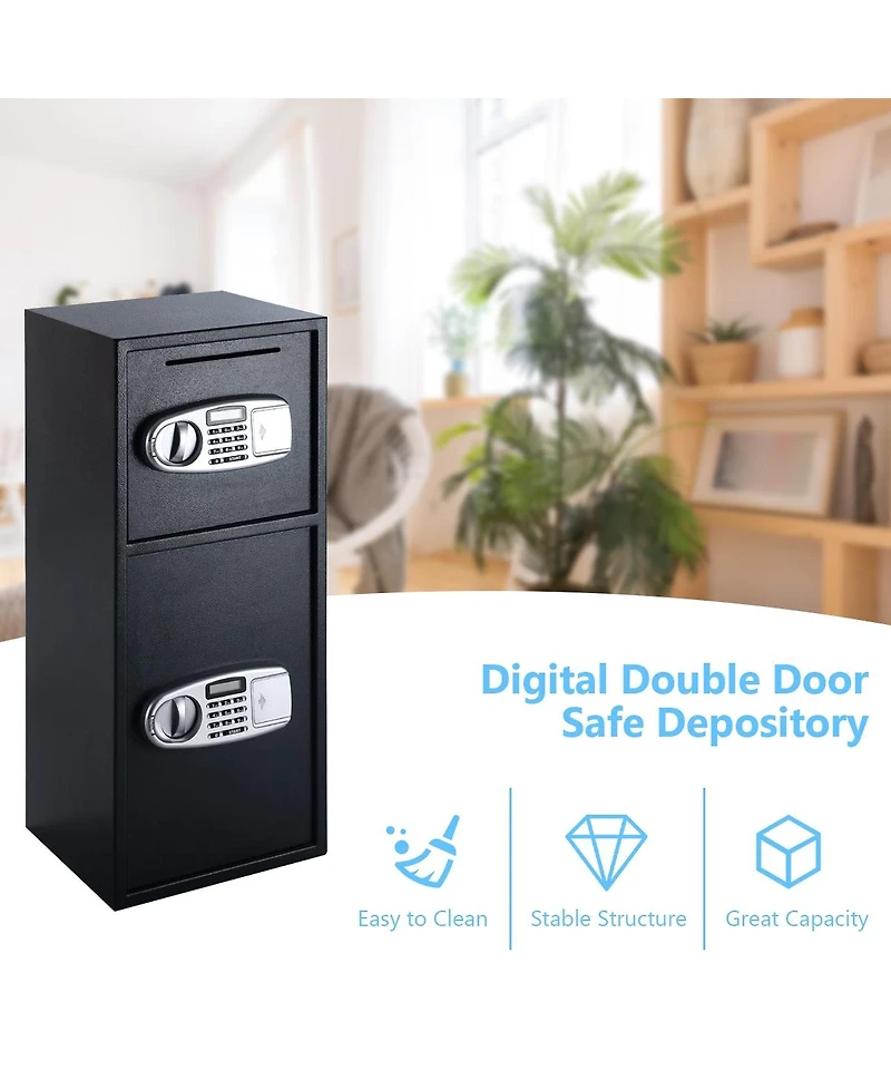 Sugift Digital Safe Box with 2 Doors