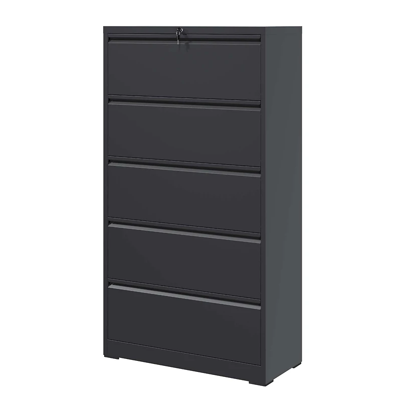 Streamdale Furniture 5-Drawer Lockable Metal File Cabinet for Home/Office Use