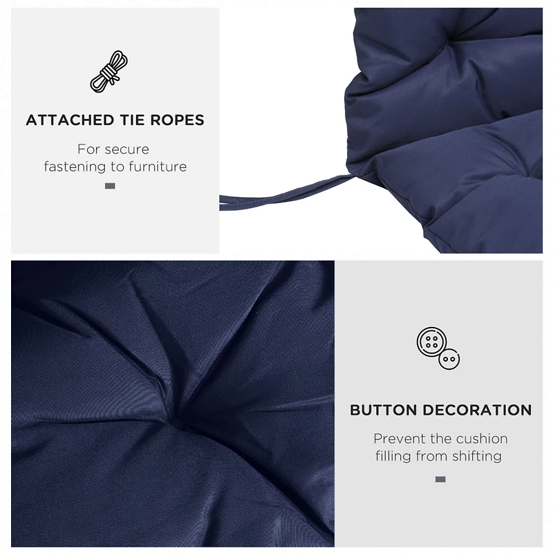 Outdoor Tufted Swing Chair Cushion