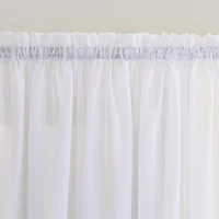 Sheer Voile Rod Pocket Door Curtain Panel
