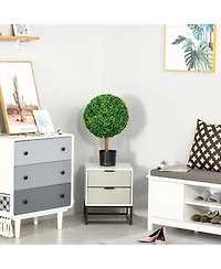 23.5" Artificial Boxwood Ball Topiary